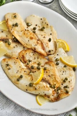 Fried Tilapia with lemon